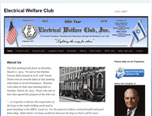 Tablet Screenshot of electricalwelfareclub.org